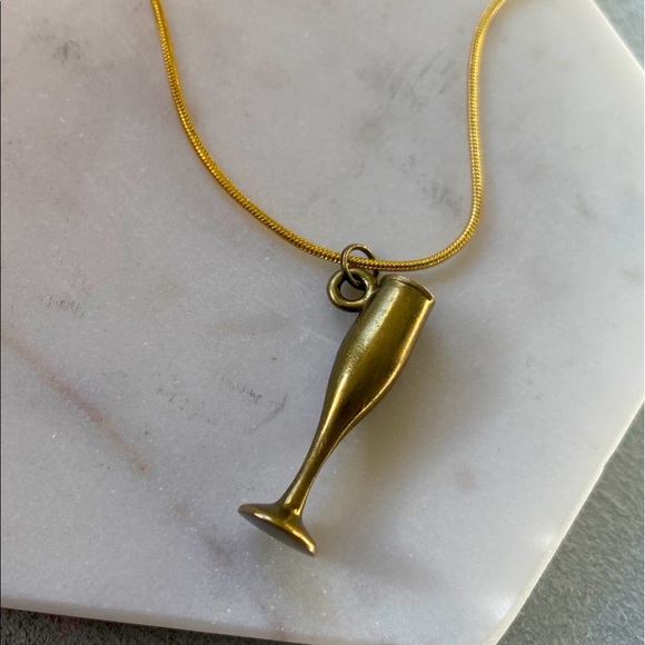Hand Crafted Jewelry - Champagne Pendant Necklace